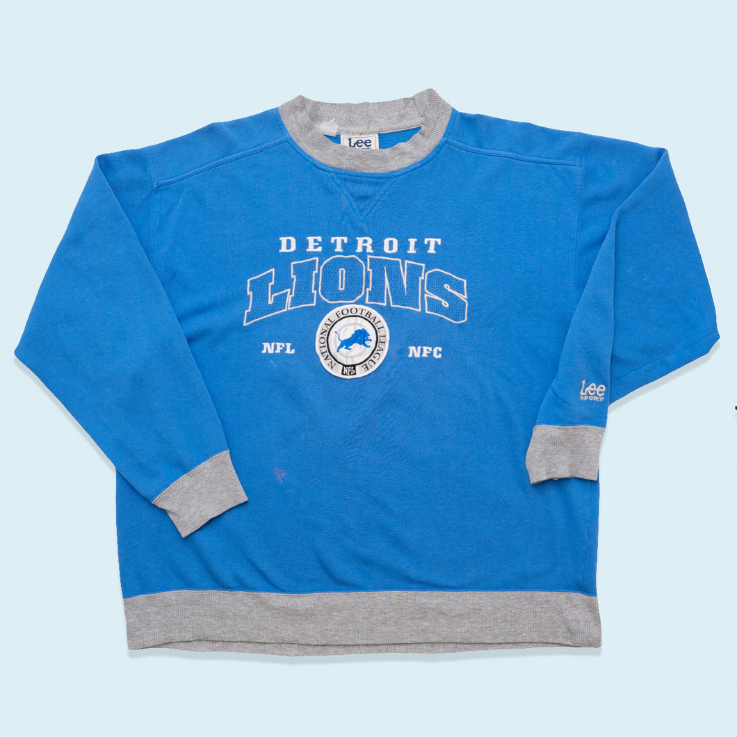 Lee Sport Sweatshirt Detroit Lions, blau, XL