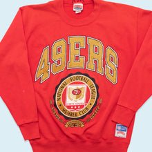 Lade das Bild in den Galerie-Viewer, Nutmeg Sweatshirt San Francisco 49ers Made in the USA 90er, rot, M
