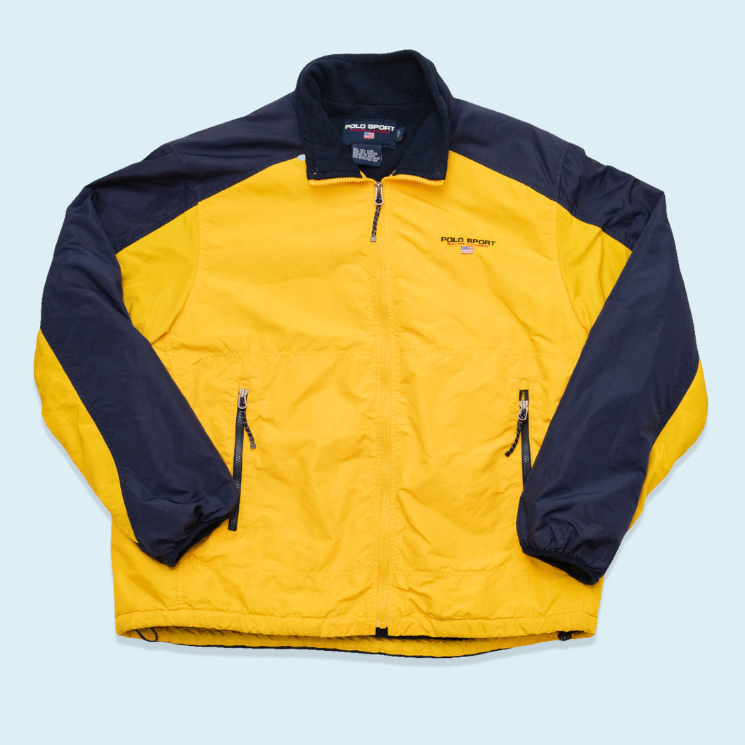 Polo Sport Jacke, gelb/blau, L
