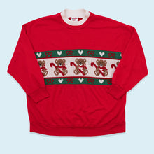 Lade das Bild in den Galerie-Viewer, Nutcracker Sweatshirt Made in the USA 80er/90er, rot, L kurze Ärmel
