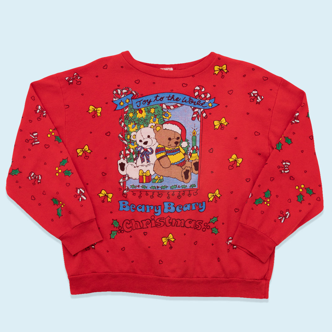 Holiday Time Sweatshirt Beary Beary Christmas, rot, M
