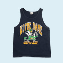 Lade das Bild in den Galerie-Viewer, Savvy Tanktop &quot;Notre Dame Fightin Irish&quot; Single Stitch,90er, blau, L

