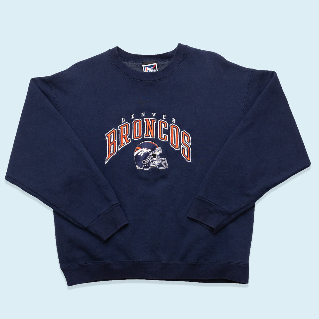 Pro Player Heavyweight Sweatshirt Denver Broncos 90er, blau, M/L