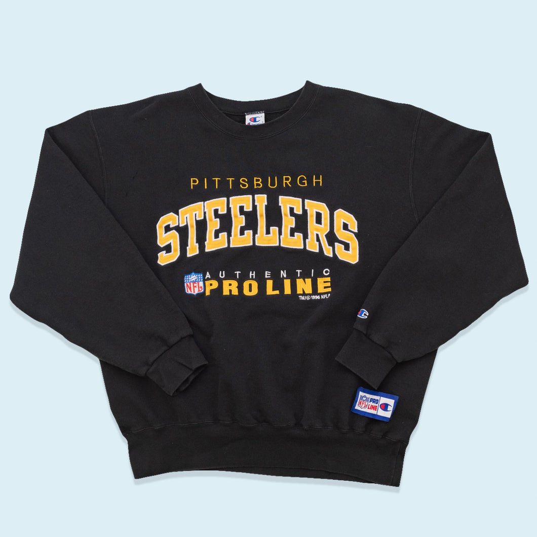 Champion Sweatshirt Pittsburgh Steelers 1996, schwarz, XL/XXL