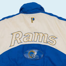 Lade das Bild in den Galerie-Viewer, Pro Player Jacke ST. Louis Rams 90er, gelb/blau, XL
