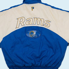 Lade das Bild in den Galerie-Viewer, Pro Player Jacke ST. Louis Rams 90er, gelb/blau, XL
