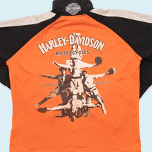 Lade das Bild in den Galerie-Viewer, Harley Davidson Quarter Zip Sweatshirt Damen, orange, M/L
