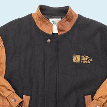 Lade das Bild in den Galerie-Viewer, Commercial Marketing Service Jacke &quot;Royal Mutual Funds&quot; Made in Canada 90er, schwarz/braun, M
