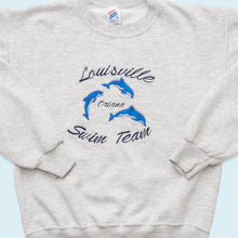 Lade das Bild in den Galerie-Viewer, Jerzees Super Sweats Sweatshirt Louisville Swim Team Made in the USA 90er, grau, XS/S

