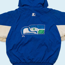 Lade das Bild in den Galerie-Viewer, Starter Jacke Seattle Seahawks 90er, blau/grün, XL

