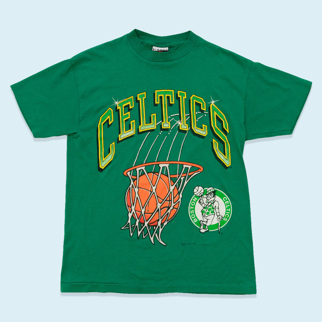 Signal T-Shirt Boston Celtics 1992 Made in the USA Single Stitch, grün, M