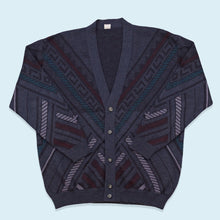 Lade das Bild in den Galerie-Viewer, Wülfing Strickjacke &quot;Cardigan&quot;, blau/lila, XL
