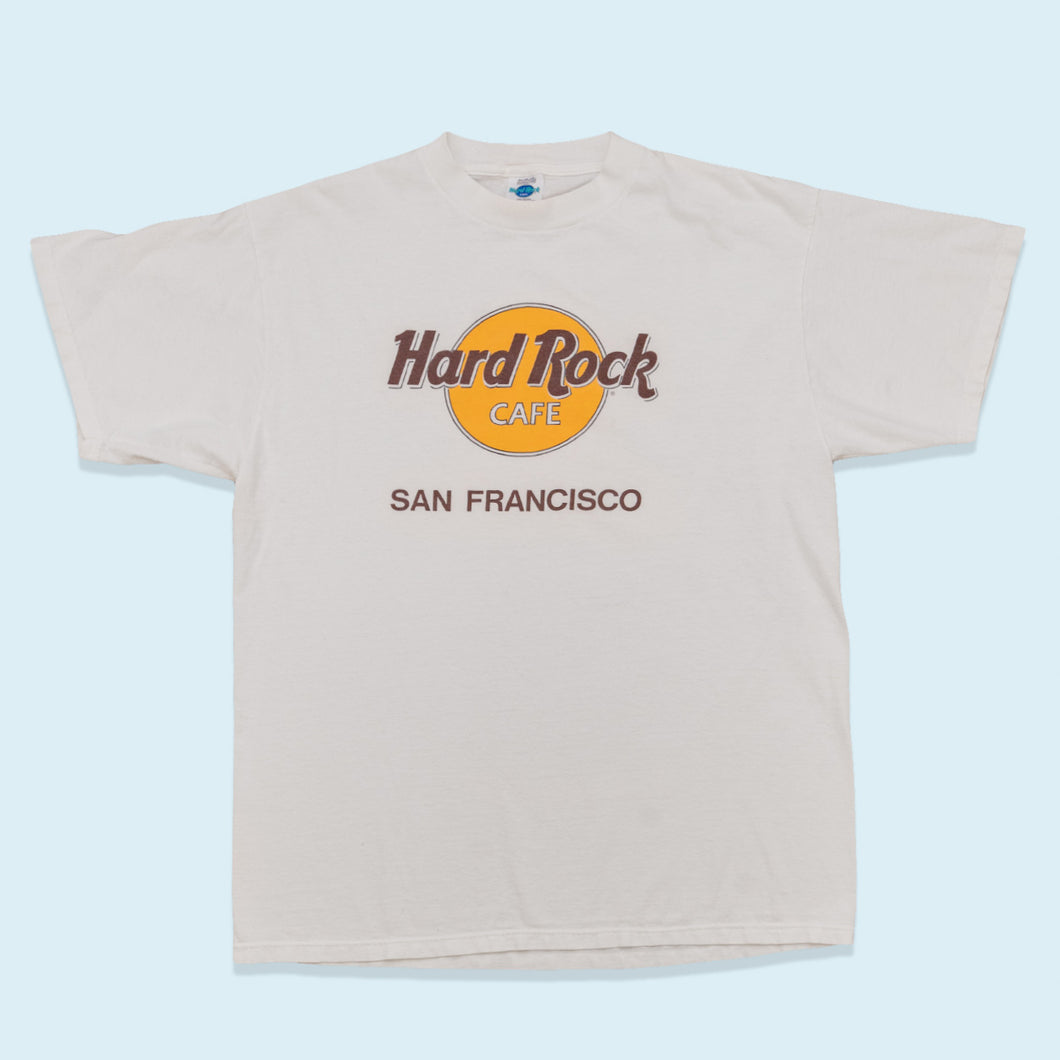 Hard Rock Cafe T-shirt San Francisco 90er, weiß, XL
