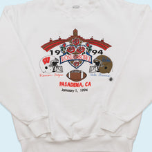 Lade das Bild in den Galerie-Viewer, Fruit of the Loom Heavyweight Sweatshirt &quot;Rose Bowl Pasadena&quot; 1994 Made in the USA, weiß, M/L
