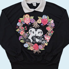 Lade das Bild in den Galerie-Viewer, Sweatshirt &quot;Panda&quot; Made in the USA, schwarz, M/L
