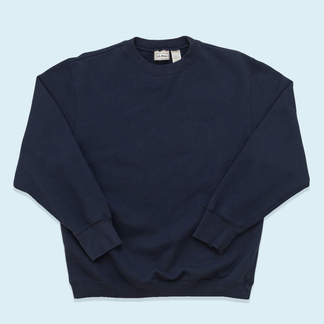 LL Bean Sweatshirt Logo, blau, S/M