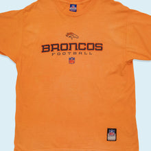 Lade das Bild in den Galerie-Viewer, NFL x Reebok T-Shirt Denver Broncos &quot;on field&quot; 00er, orange eingefärbt, XL
