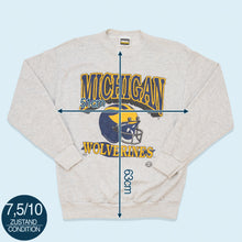 Lade das Bild in den Galerie-Viewer, Tultex Maximum Weight Sweatshirt Michigan Wolverines 90er Made in the USA, grau, M/L
