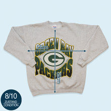 Lade das Bild in den Galerie-Viewer, Hanes Activewear Sweatshirt Green Bay Packers Made in the USA 1995, grau, L
