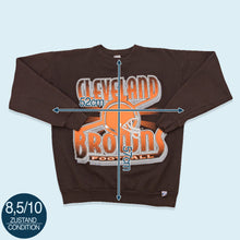 Lade das Bild in den Galerie-Viewer, Logo 7 Sweatshirt Cleveland Browns 1995, braun, M/L
