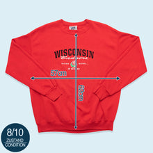 Lade das Bild in den Galerie-Viewer, Lee Sport Sweatshirt Wisconsin Badgers Rose Bowl 2000, rot, L
