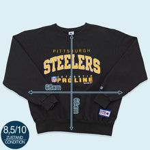 Lade das Bild in den Galerie-Viewer, Champion Sweatshirt Pittsburgh Steelers 1996, schwarz, XL/XXL
