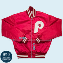 Lade das Bild in den Galerie-Viewer, Starter Jacke Philadelphia Phillies 80er Made in the USA, rot, M
