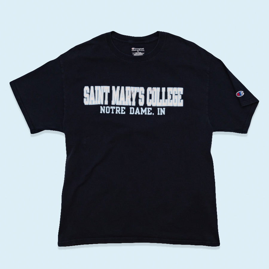 Champion T-Shirt St. Marys College Notre Dame, blau, L