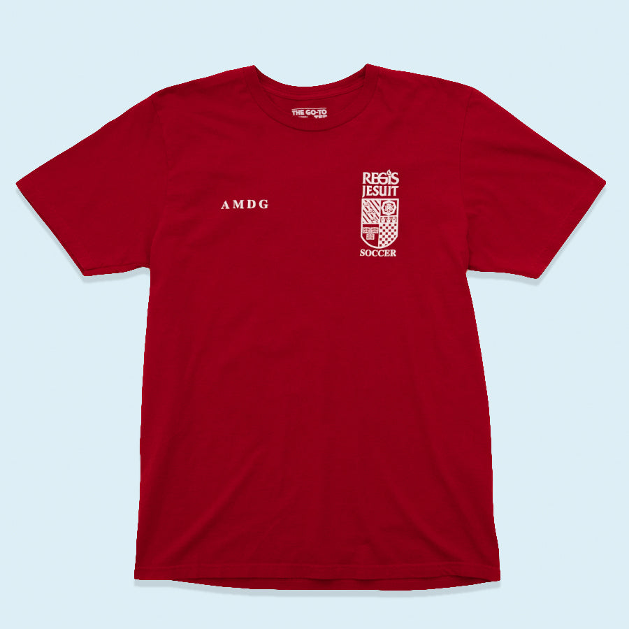 Adidas T-Shirt AMDG Soccer, rot, L