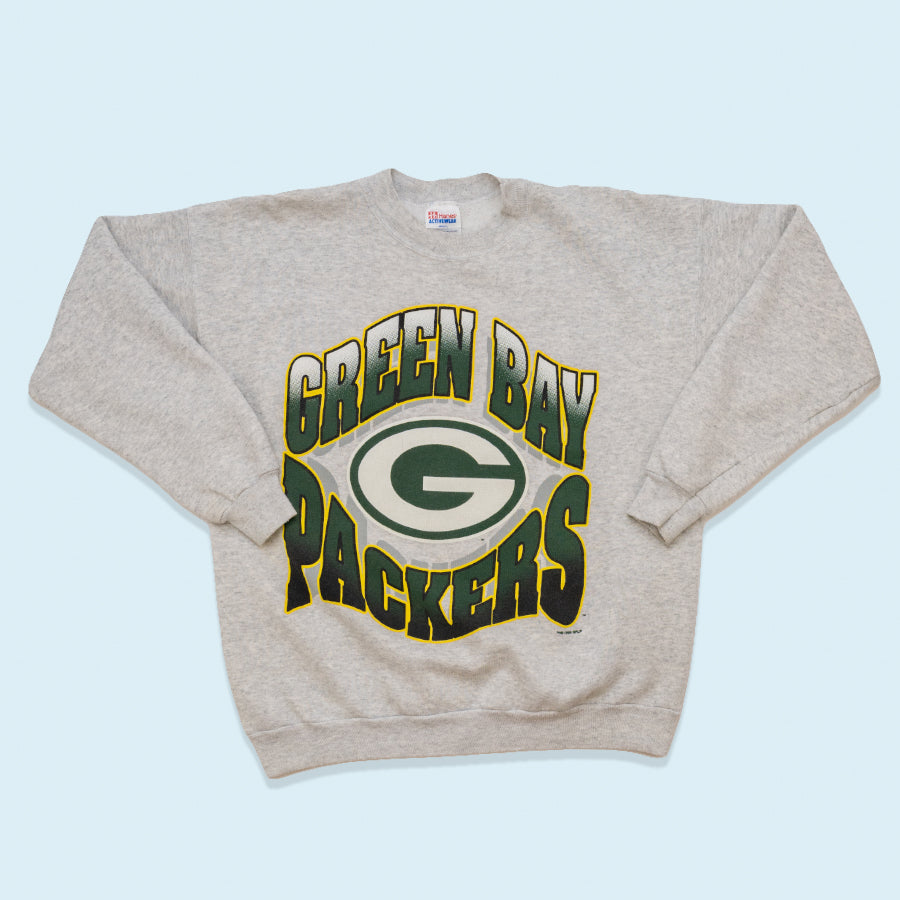 Hanes Activewear Sweatshirt Green Bay Packers Made in the USA 1995, grau, L