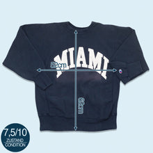 Lade das Bild in den Galerie-Viewer, Champion Sweatshirt &quot;Reverse Weave&quot; Miami, blau, L
