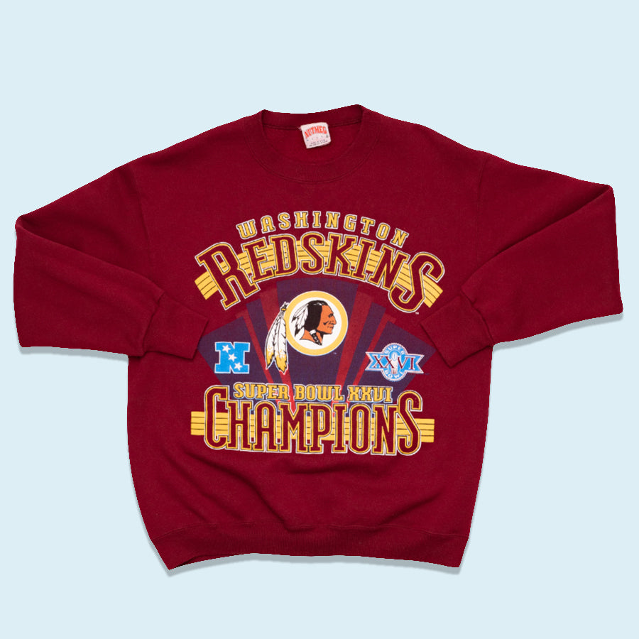 Nutmeg Sweatshirt Washington Redskins Super Bowl Champions 1991, rot, L